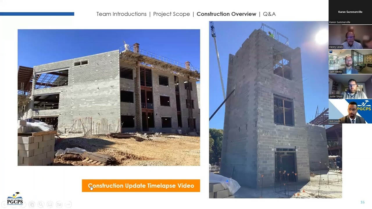 PGCPS William Wirt Middle School Construction Update 10 26 22