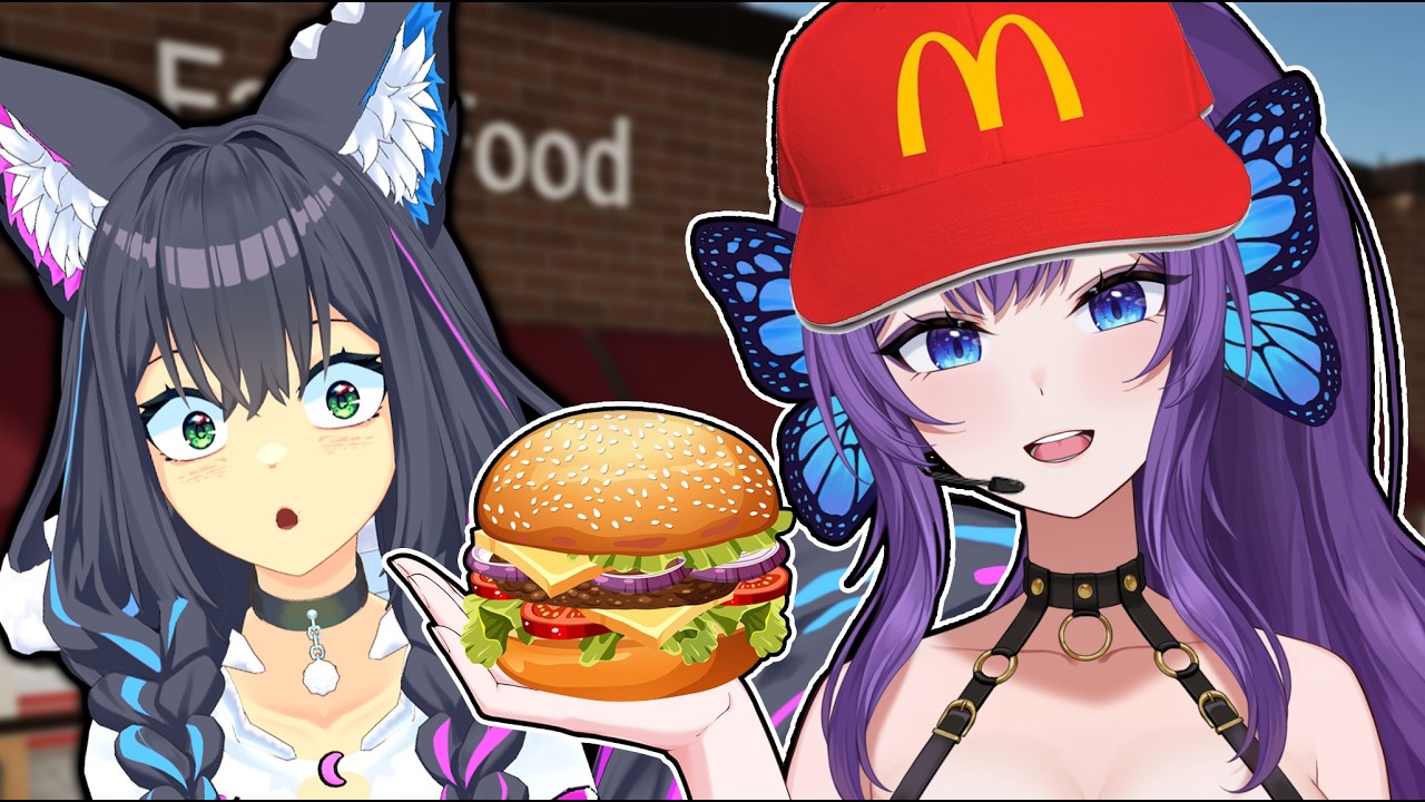 VTUBER er&ouml;ffnen einen Burgerladen ft @Lunywoo 🍔 Fast Food Simulator