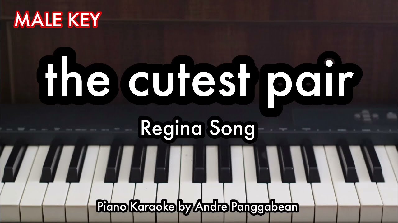 (MALE KEY) The Cutest Pair - Regina Song | Piano Karaoke by Andre Panggabean