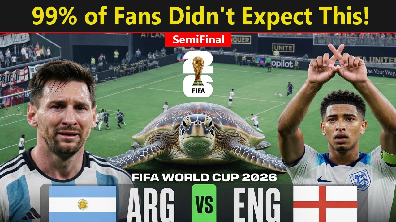 Argentina vs England 🔥 Psychic Turtle Unbelievable Prediction | SEMIFINAL | World Cup 2026
