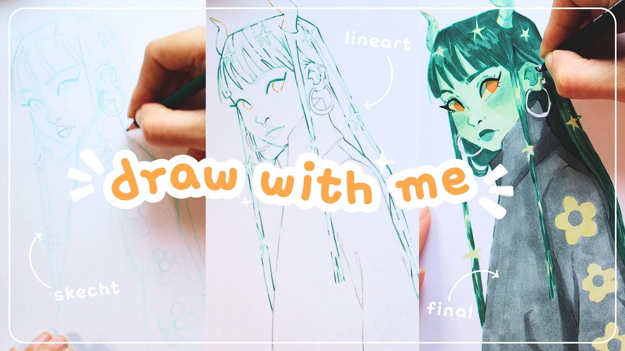 DRAW WITH ME 🎨 My Hilarious Struggles with Traditional Art! 🤡