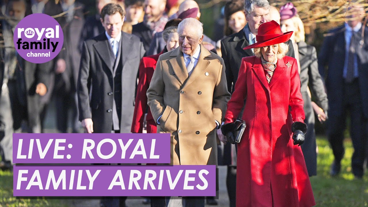 LIVE: Royal Family Attend Christmas Day Service at Sandringham