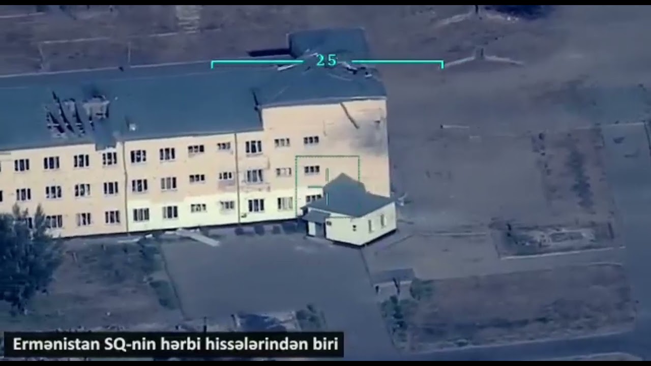 Azerbaijan army attacks with drone on Armenia military headquarters, positions. #europe #nato