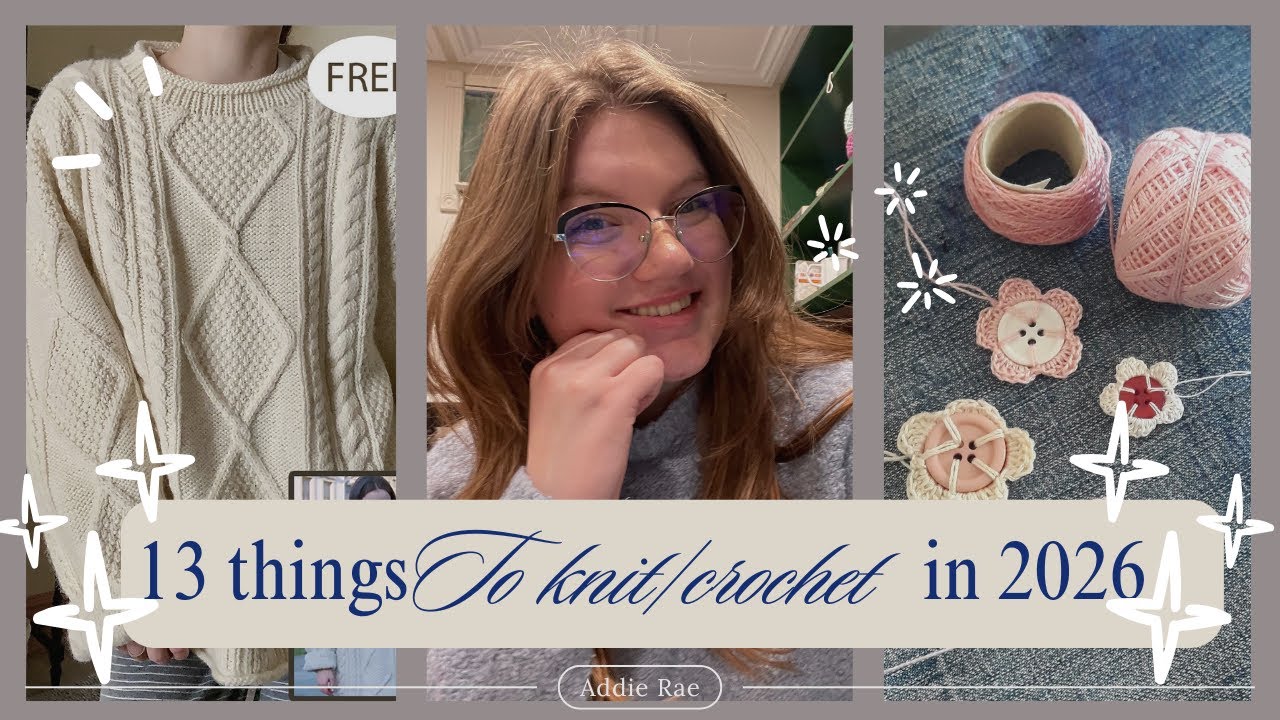 🎀 13 Crochet/Knit Projects to make in 2026 🎀