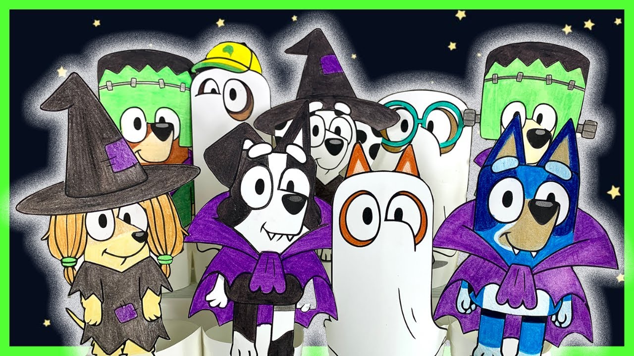 BLUEY Halloween Coloring 🎃 | Bluey DIY and Decorations! 2024!