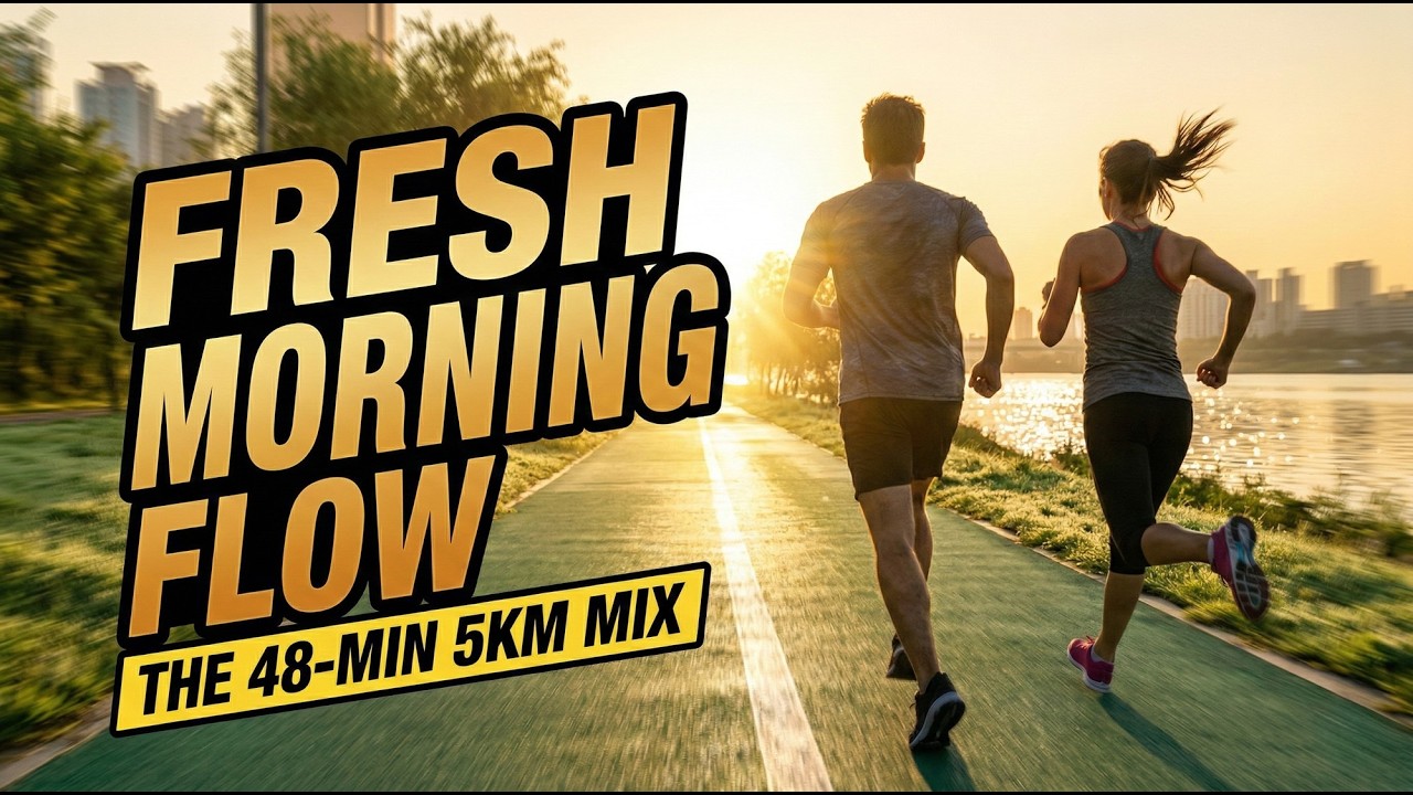 5KM Morning Run Music | 48 Min | Easy Run Workout Playlist | SweatTheBeat