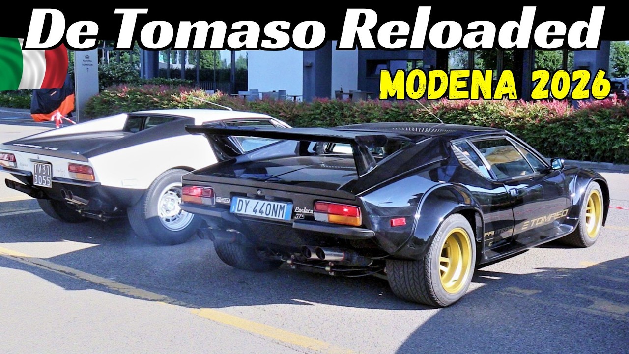 De Tomaso Reloaded + Maserati Meeting - Motor Valley Fest Modena 2026 - Pantera, Vallelunga, Shamal