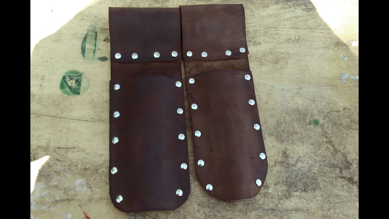 Part 1 Making a metal detecting hand digger sheath from top grain leather