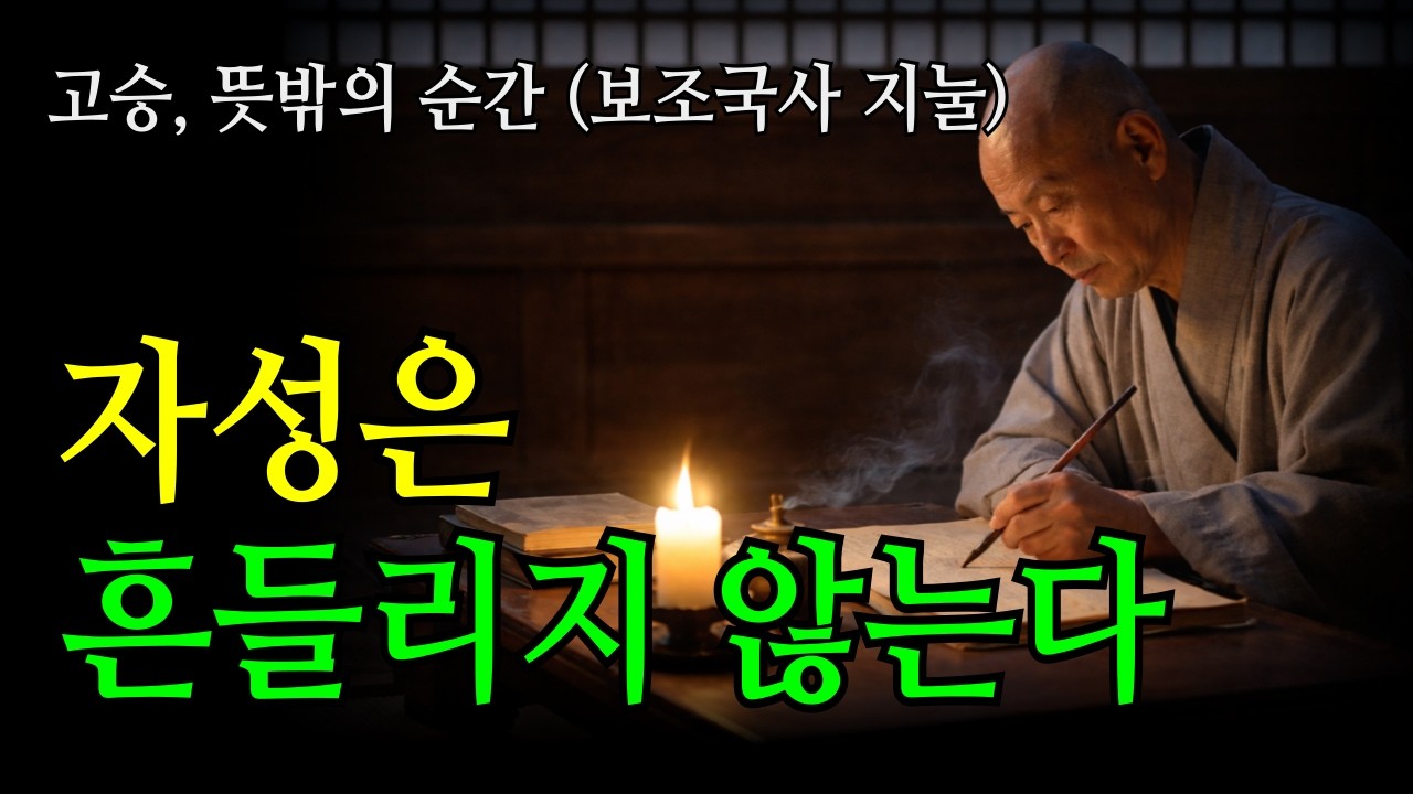 보조 국사 지눌의 수심결/ 왜 깨달았는데도 다시 닦으라 했는가/#마음공부 #지혜말씀 #부처님말씀