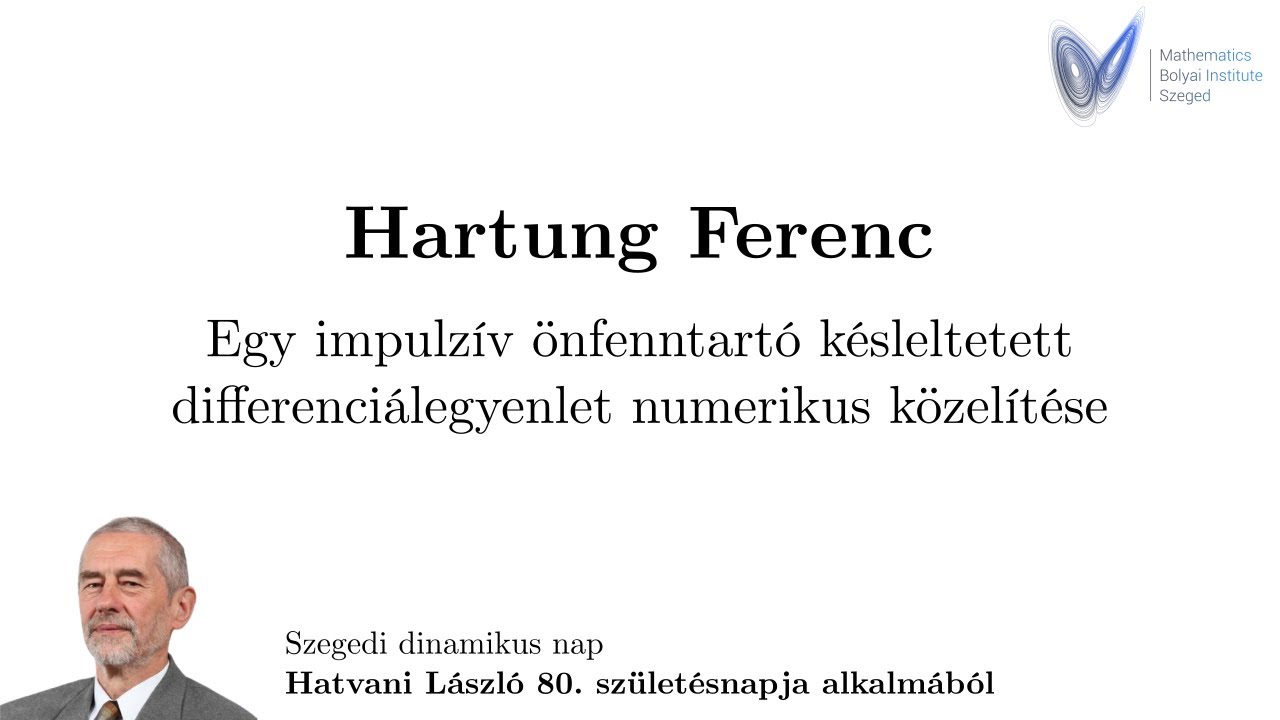 Hartung Ferenc: Egy impulzív önfenntartó késleltetett differenciálegyenlet numerikus közelítése