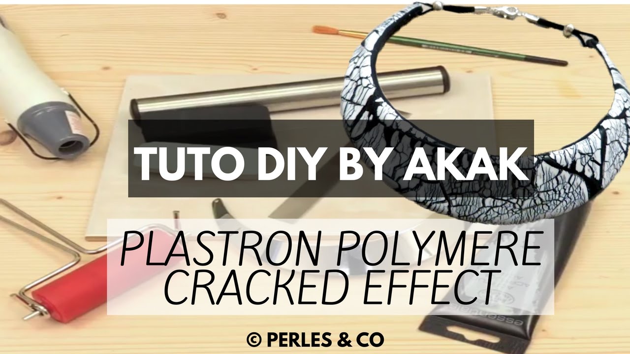 [TUTO] Création Collier Ethnique DIY Plastron Polymer Clay / Fimo Cracked Effect Akak Perles & Co