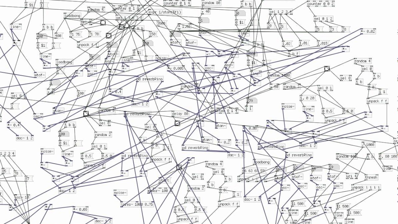 Pure data algorithmic music