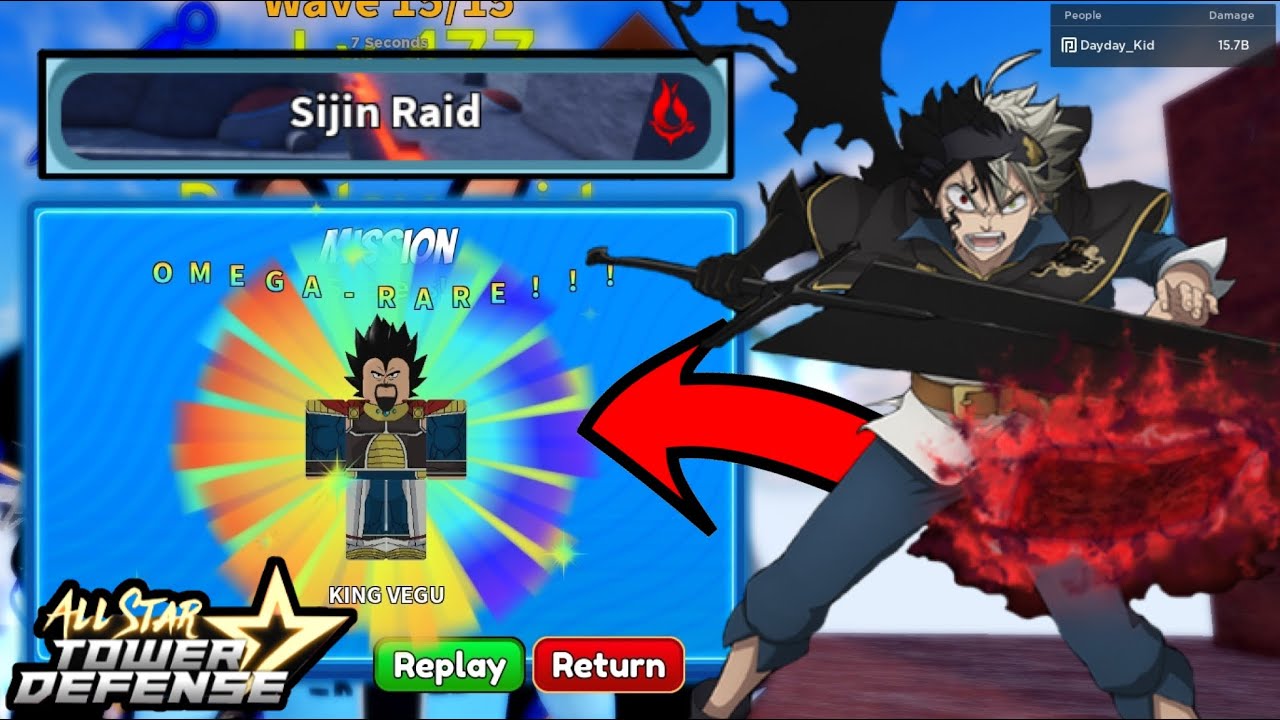 Asta 6 Star DESTROYS Sijin Raid | 5 Units Solo Gameplay - All Star Tower Defense