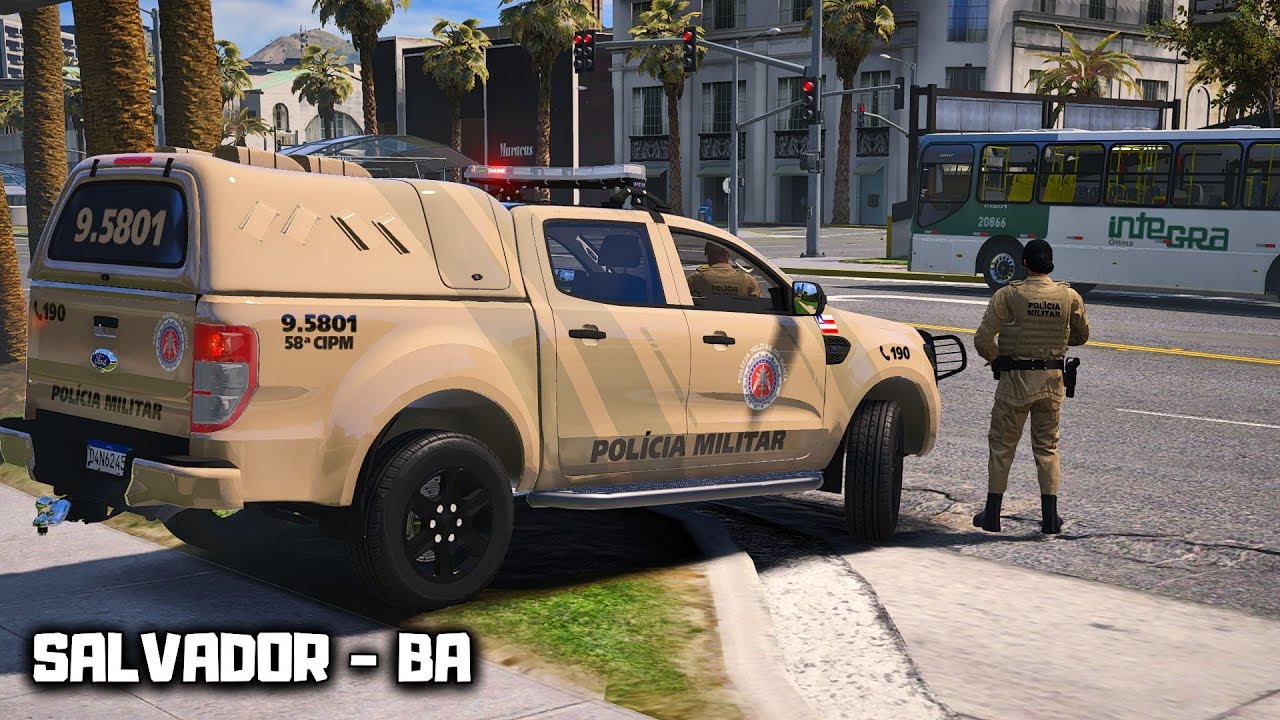 POLICIA MILITAR INTENSIFICA AS RONDAS NAS RUAS DA CAPITAL BAIANA | PMBA - POLICIA NO GTA 5