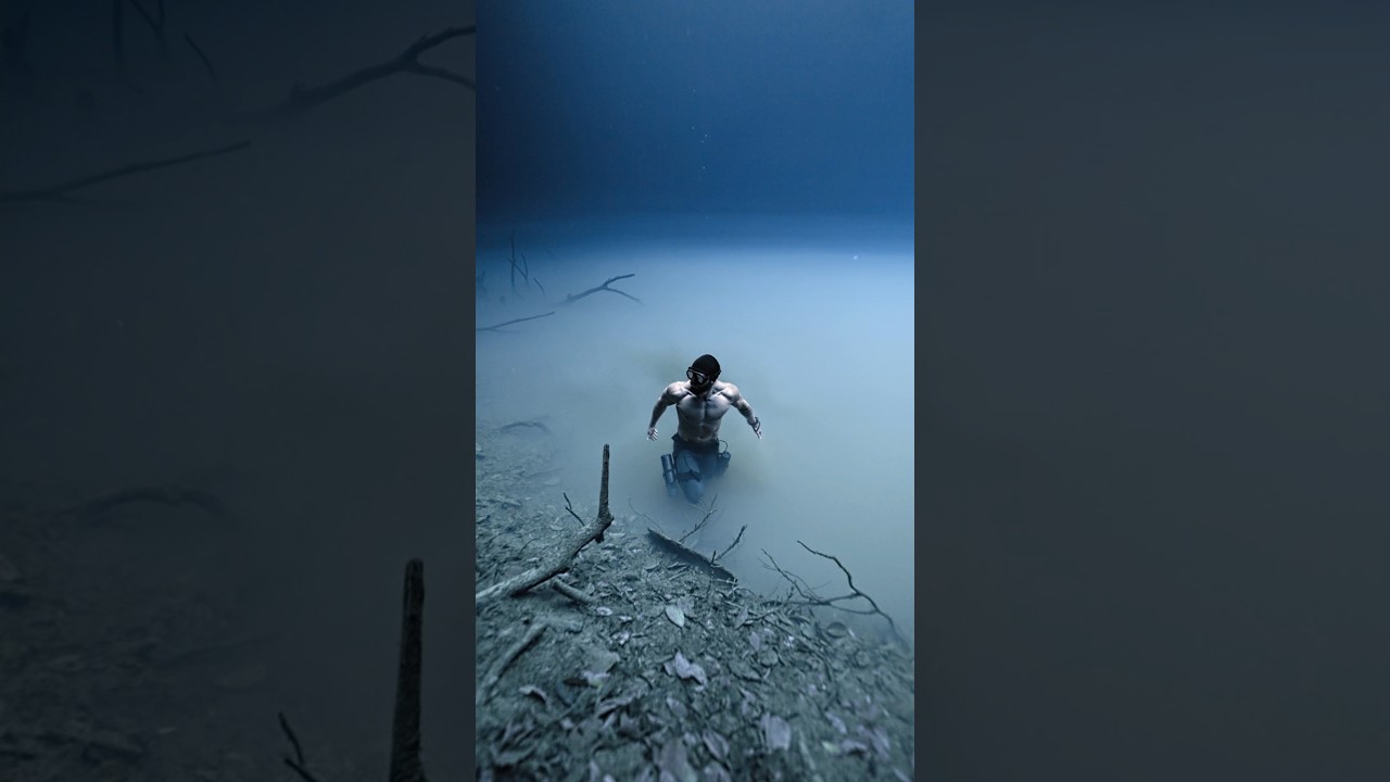 Falling 35 meters underwater without air - Tavi Castro