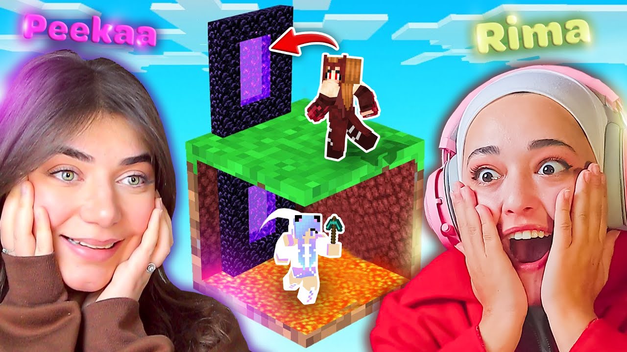 Minecraft one-block #4 - أخيرا وصلنا النذر انا و ريما