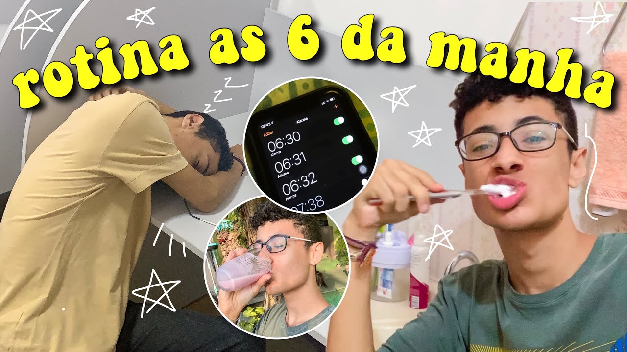 MINHA ROTINA ÀS 6 DA MANHÃ 😰 *acordei atrasado kk* | Gustax
