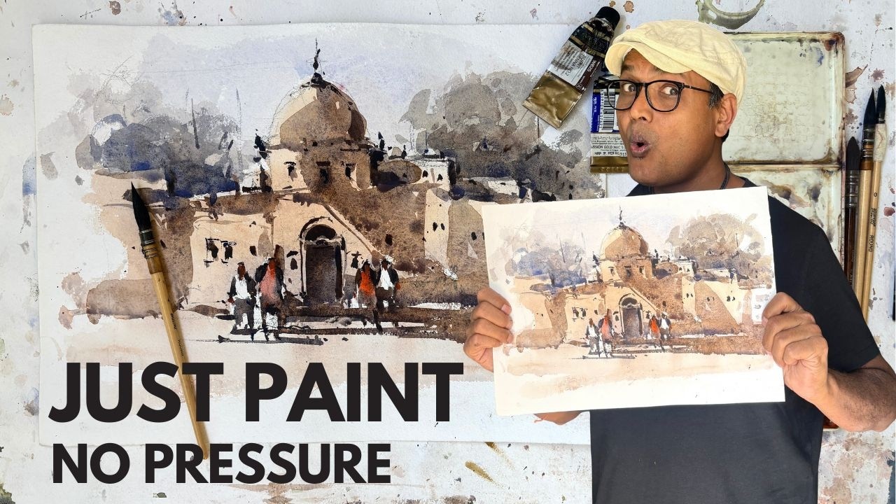 Just Paint - Removing Pressure & Discovering Possibilities - Easy Watercolor