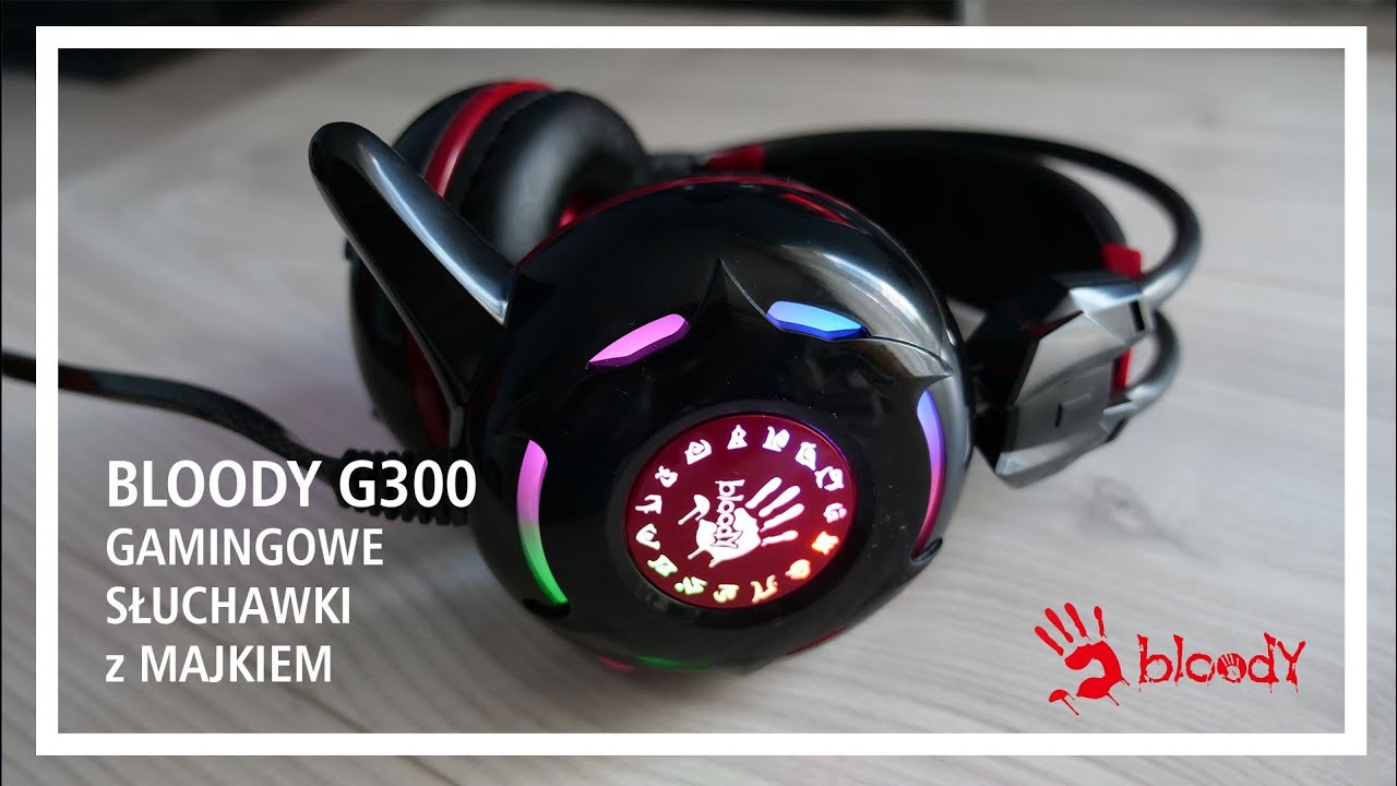BLOODY G300 tani gamingowy zestaw słuchawkowy | TESTY i RECENZJA
