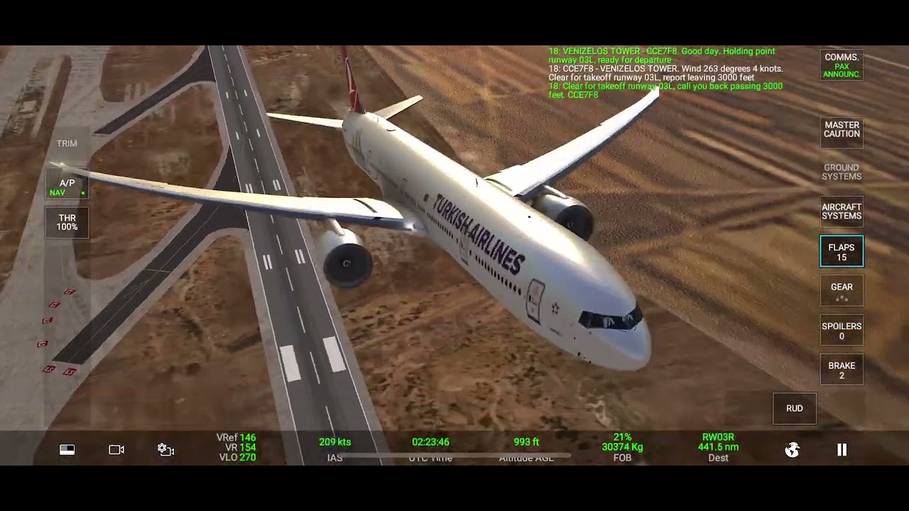 B777 Turkish airlines Athens - Ankara