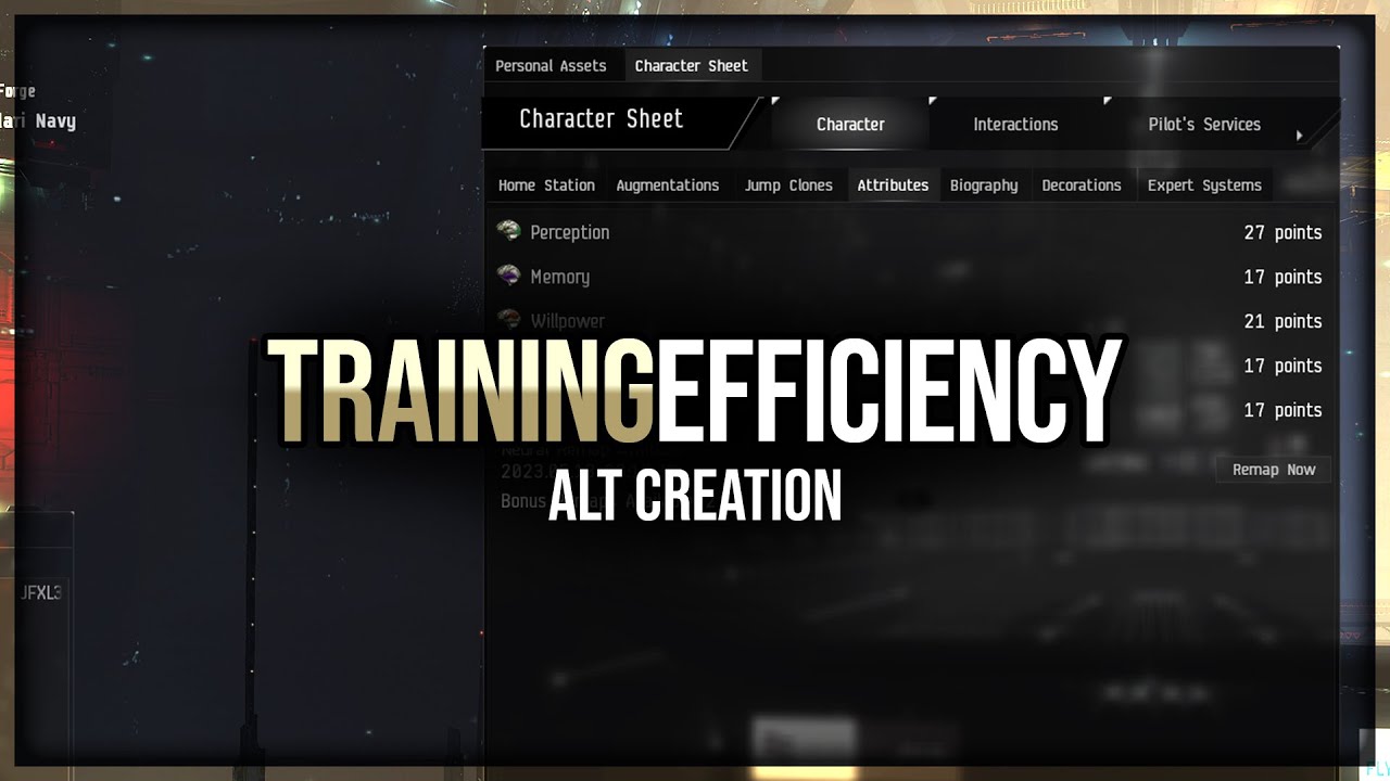 Eve Online - Alt Creation & Training Efficiency