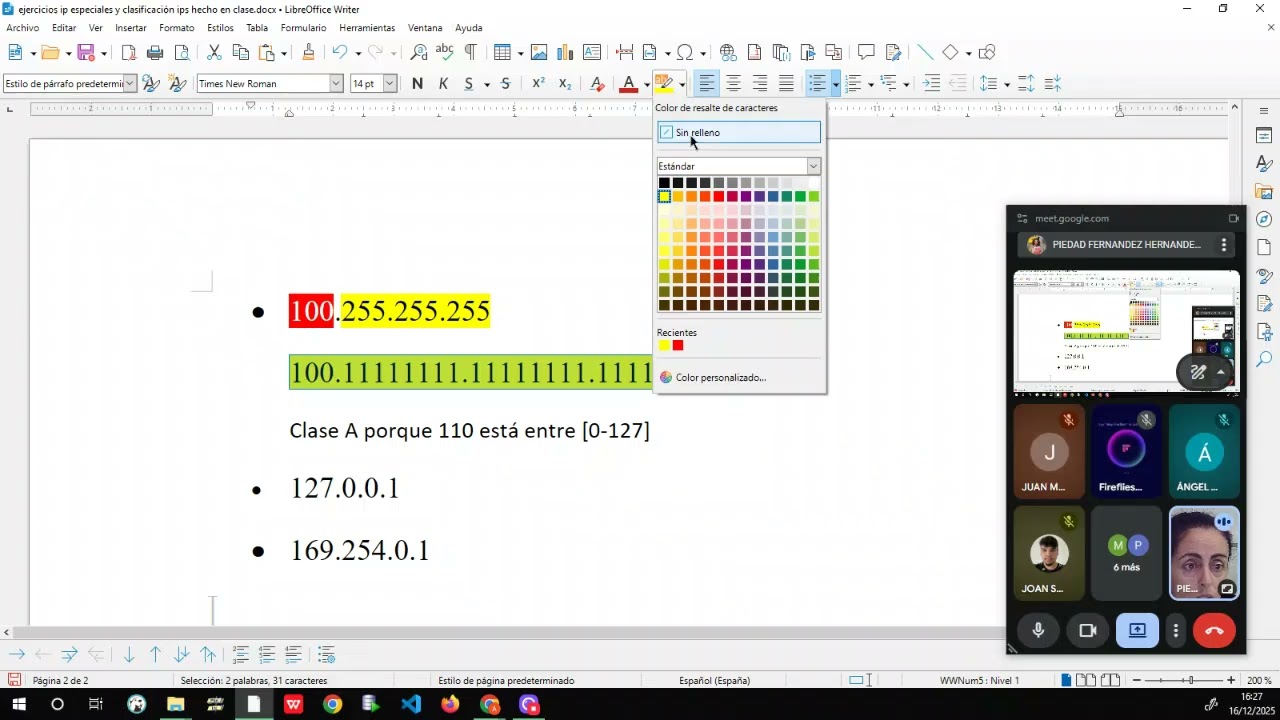 Tutoría Sistemas informáticos 16-12-25