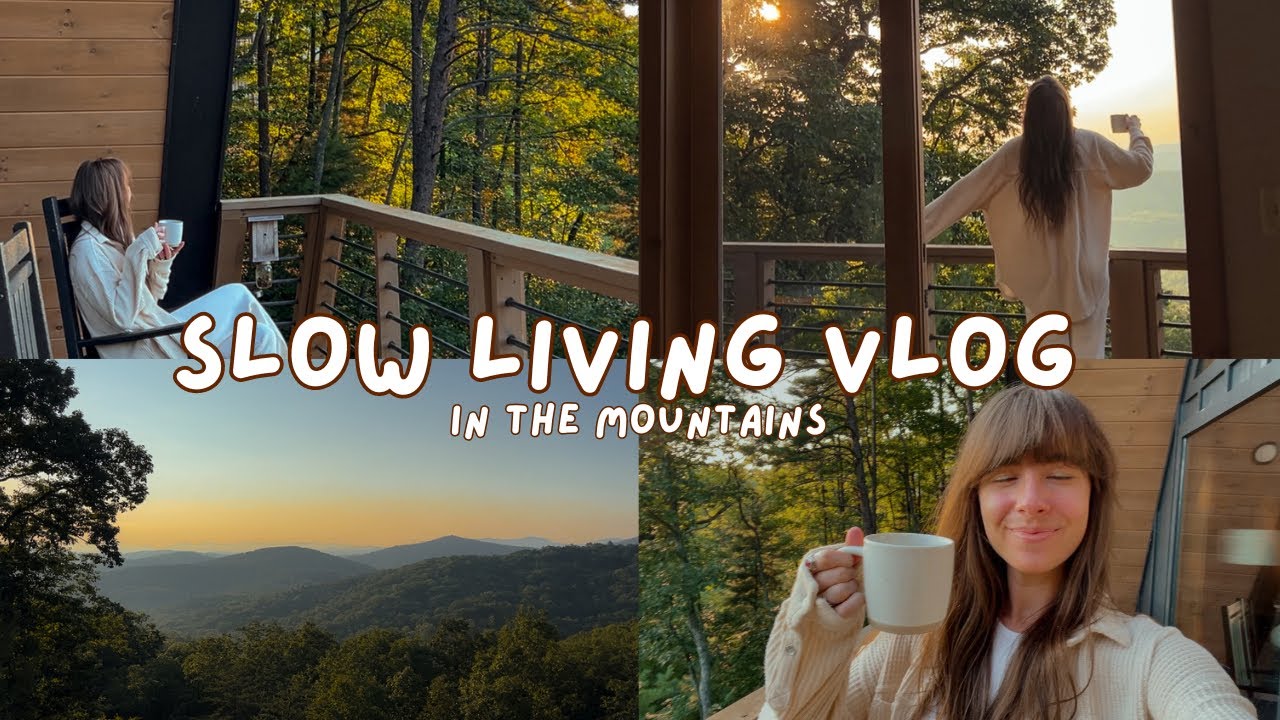 Slow Living in the Mountains | Simple Life, Cozy Cabin Stay, Cozy Vlog, Countryside Vlog