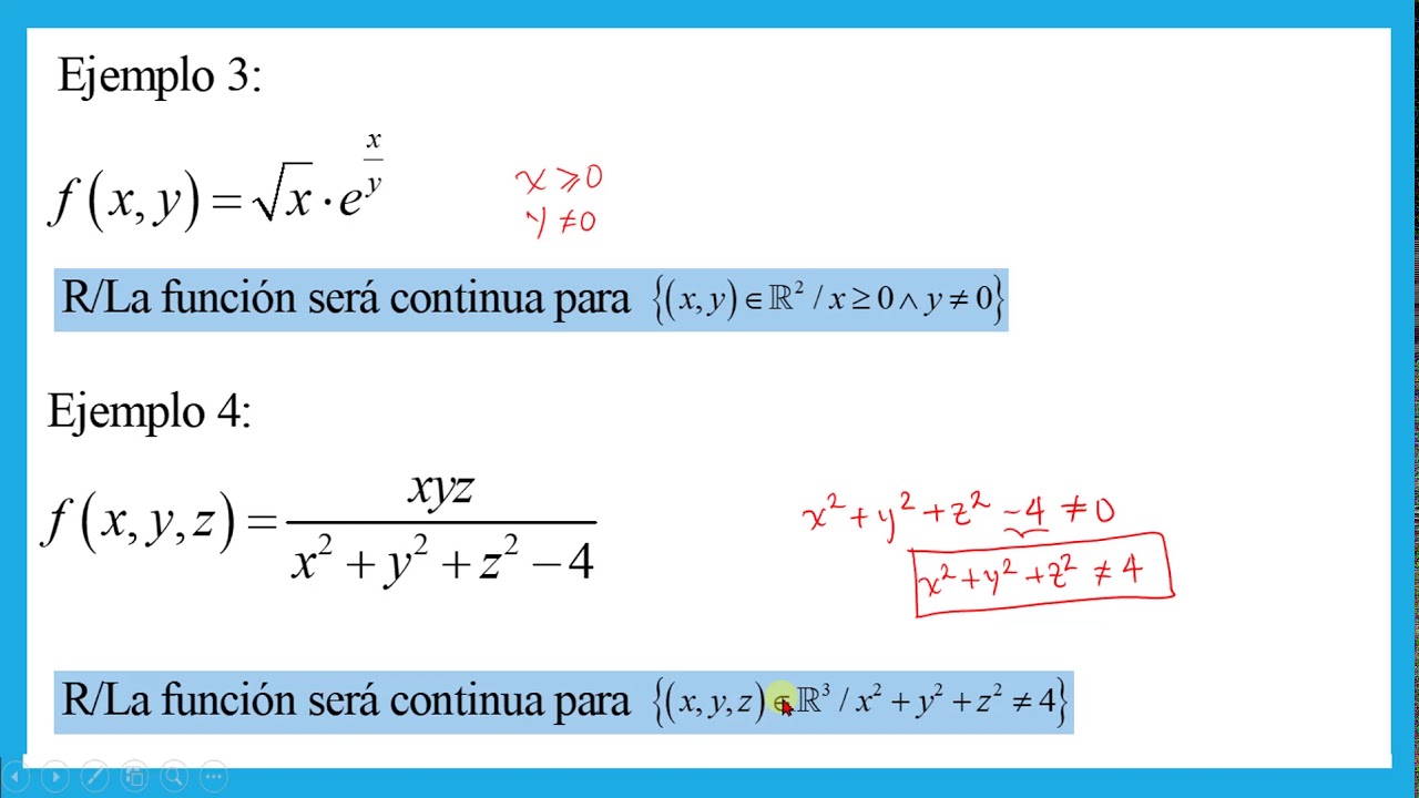 CONTINUIDAD PARA FUNCIONES DE VARIAS VARIABLES