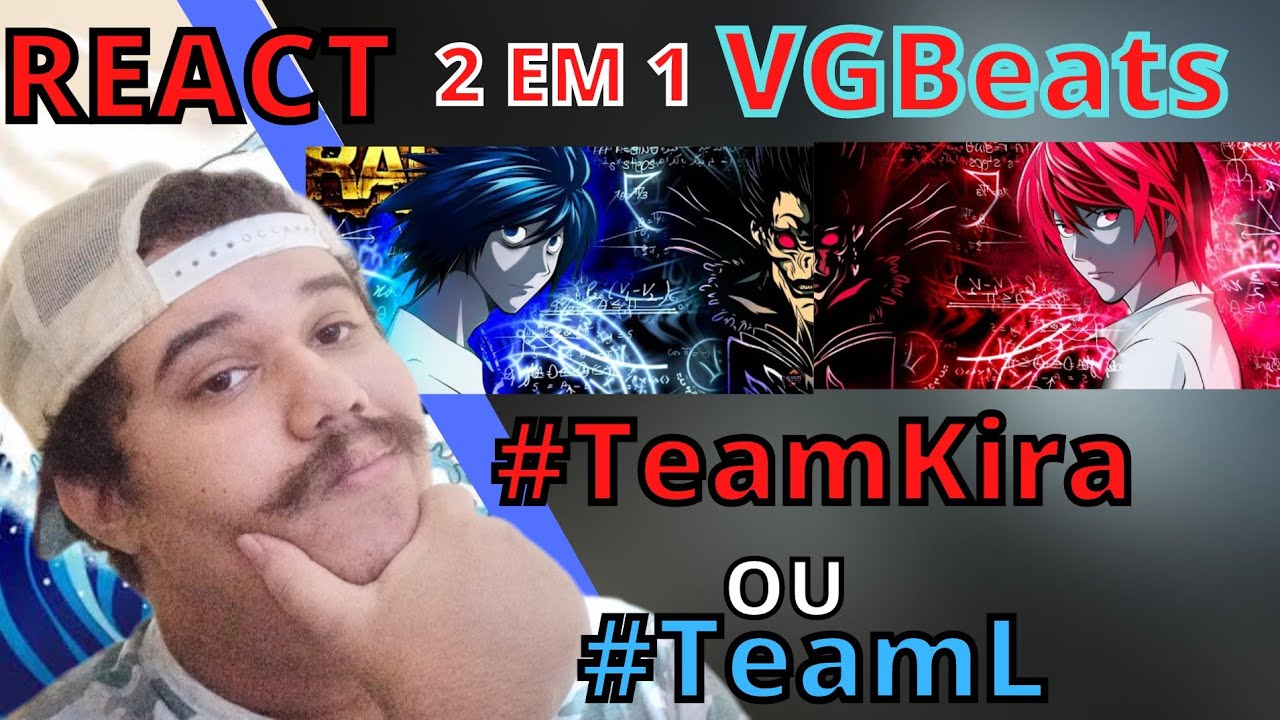 REACT 2 EM 1 VG Beats | Rap do Kira | Meu jeito Deus & Rap do L | Meu jeito Detetive (Death Note)