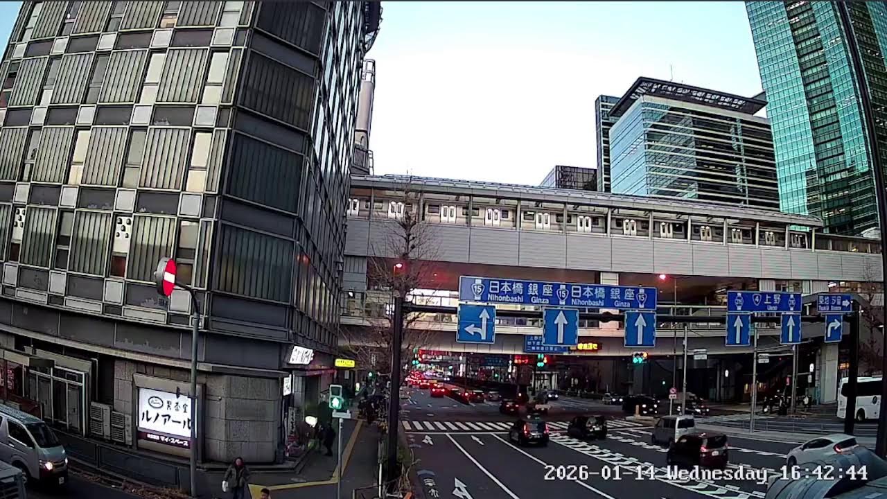 東京都港区新橋ライブカメラ Tokyo Minato Shinbashi Live Camera.world.cam