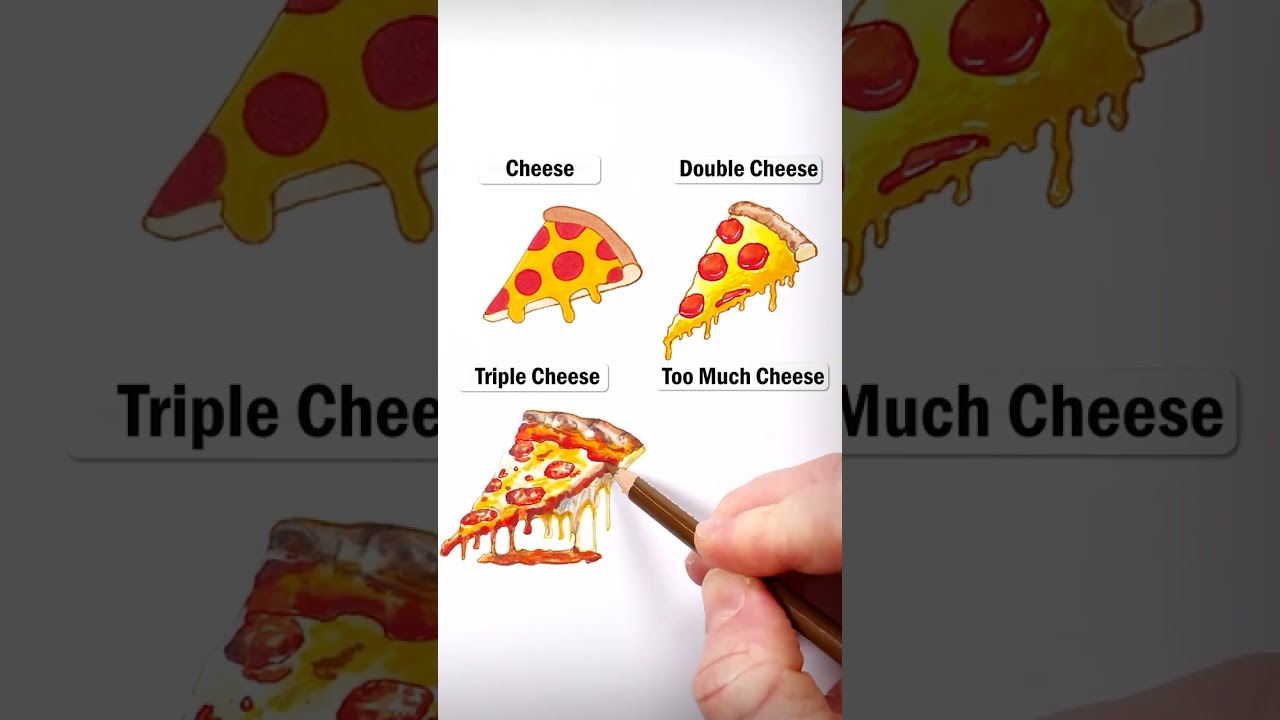 Draw Pizza! #art #drawing #shorts #pizza #howtodraw #easydraw