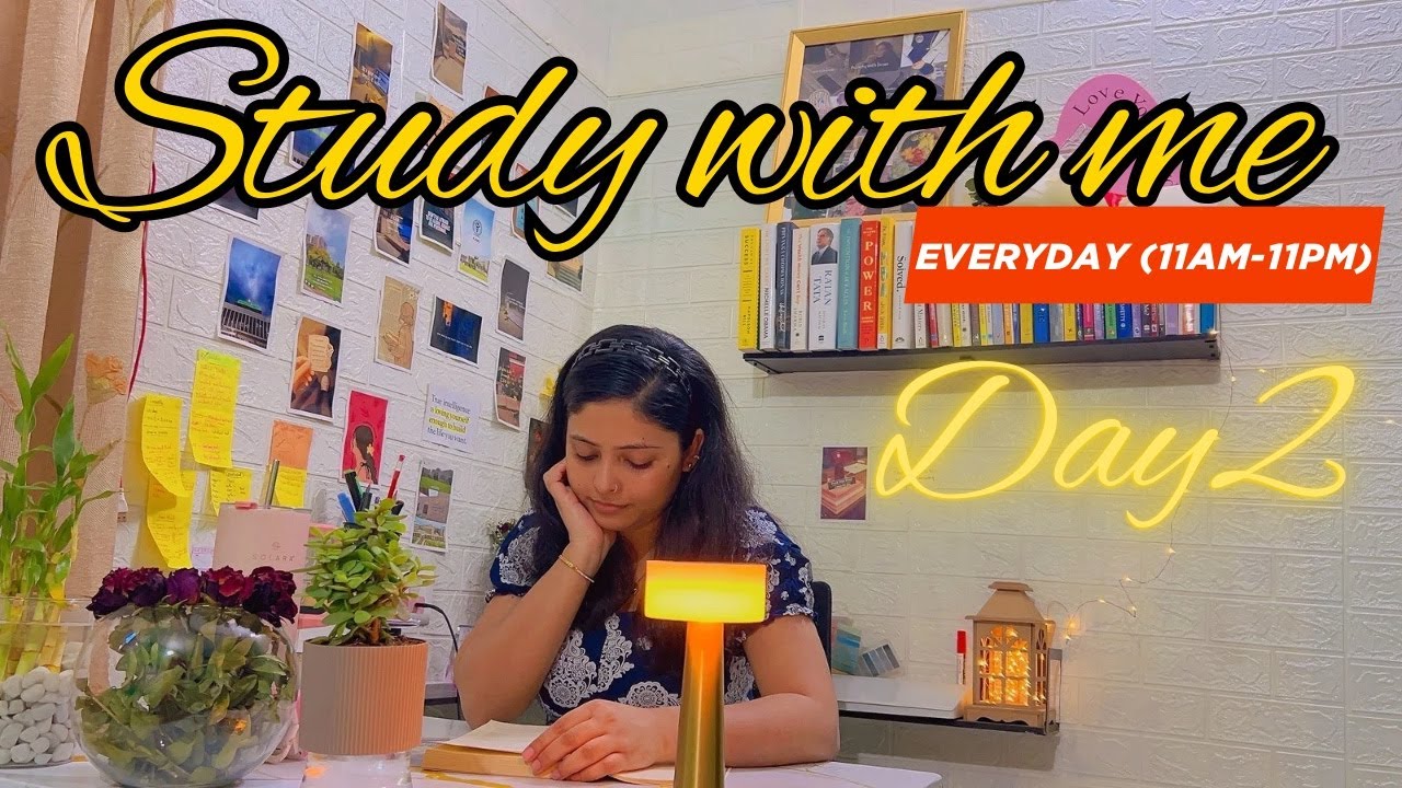 Live | Day 1 | Day 2 | studywithme LIVE | 12 Hour Study Marathon | Consistency Series Day 2
