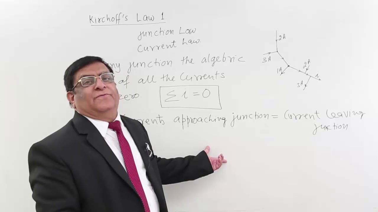 Class 12th – First Law of Kirchoff | Current Electricity | Tutorials Point