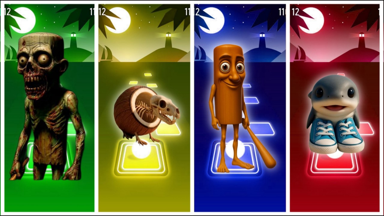BRAINROROT ZOMBIES 🆚 BRAINROROT EXTINCION 🆚 TUNG TUNG TUNG SAHUR 🆚 BRAINROROT BABY 🎶 Tiles Hop