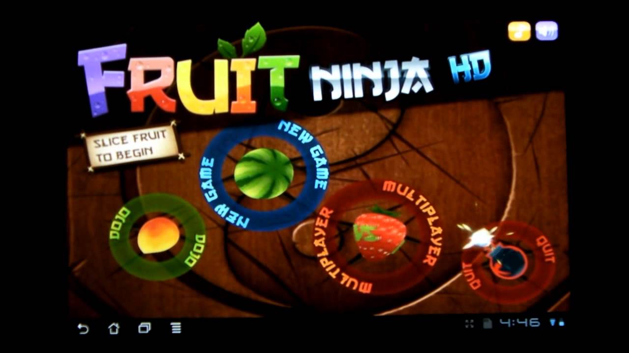 Fruit Ninja HD-A Review for Tablet Optimized Apps
