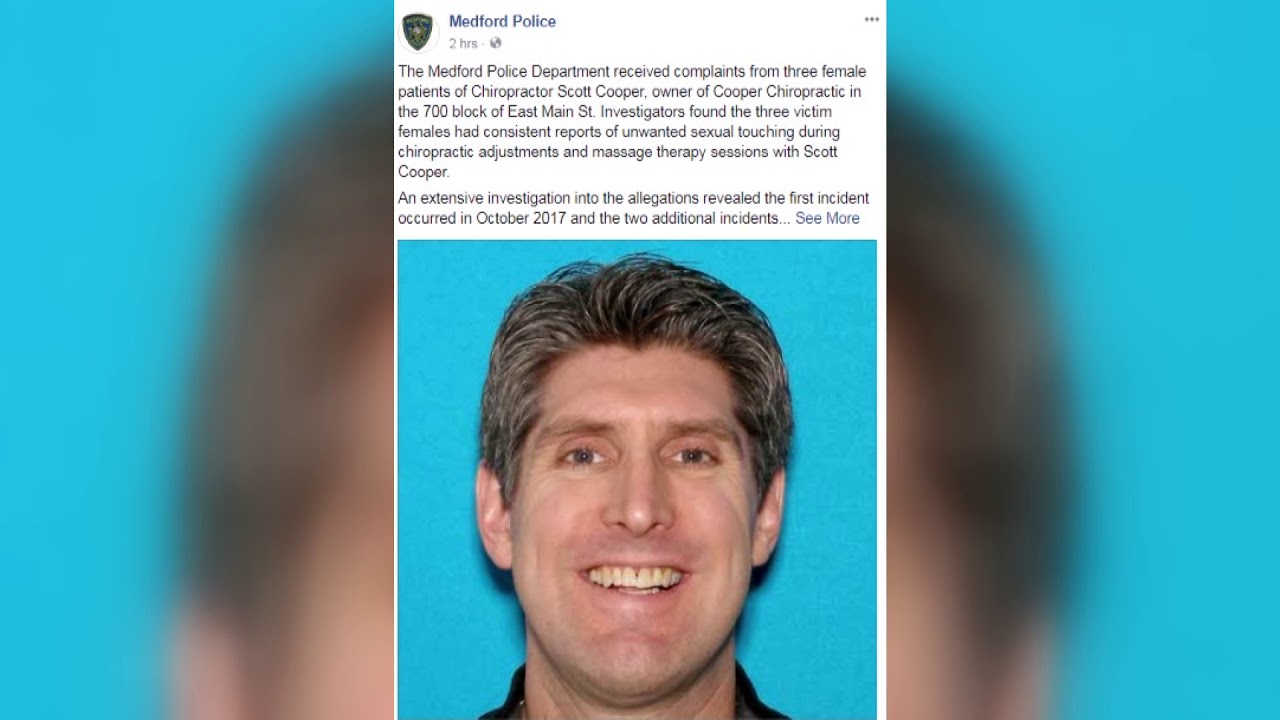 Medford chiropractor arrested for sex crimes