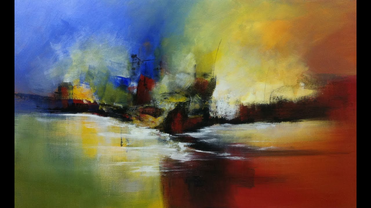 Curso de Pintura em Tela -  Demonstração 3  - Marinha Tropical
