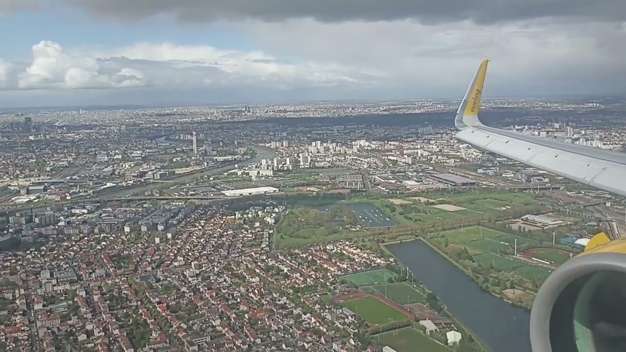 Approche et atterrissage à Paris Orly en A321neo Vueling
