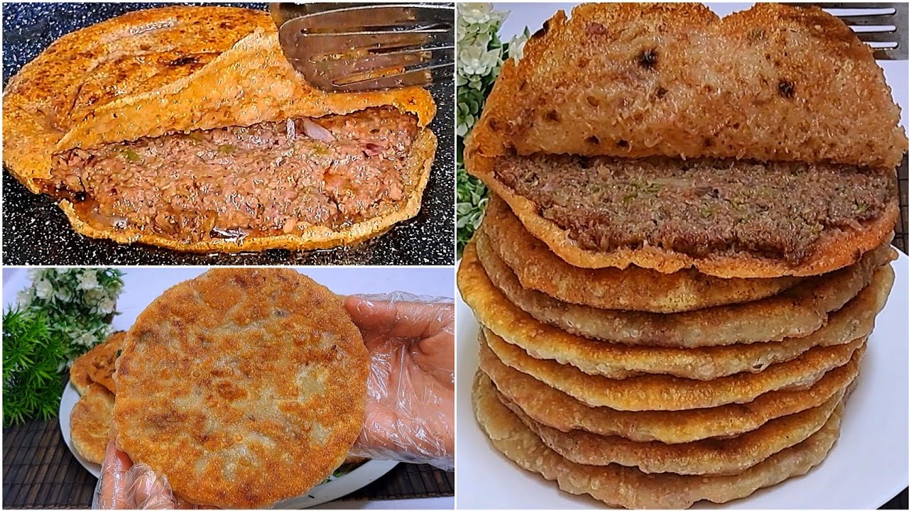بشويه دقيق وميه عملت الحواوشي الاسكندراني❗️بدون خميره ولا فرن❗️وبتتبيله تحفه هتنبهري بجماله👌