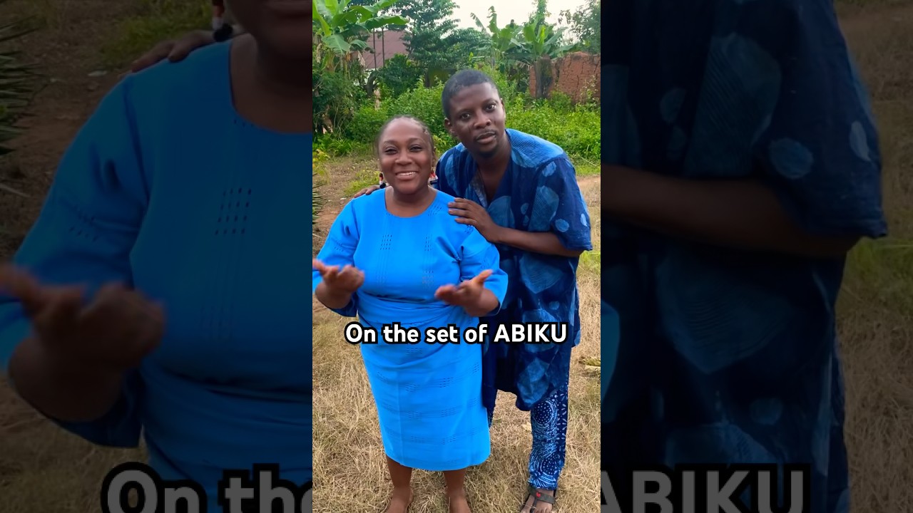 Jumoke Salami always on guard.. filming ABIKU.. produced by Rotimi Salami