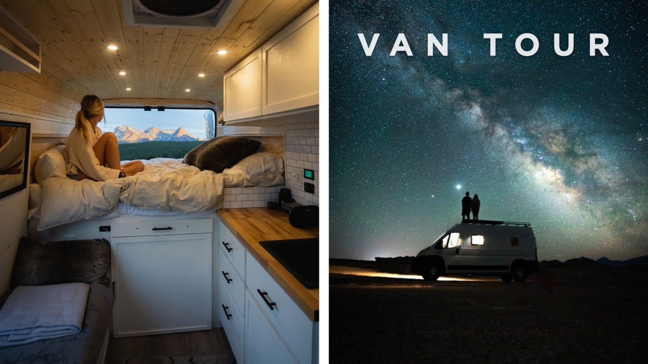 VAN TOUR | Full-time Adventure Filmmaker Builds Out Dream Camper Van
