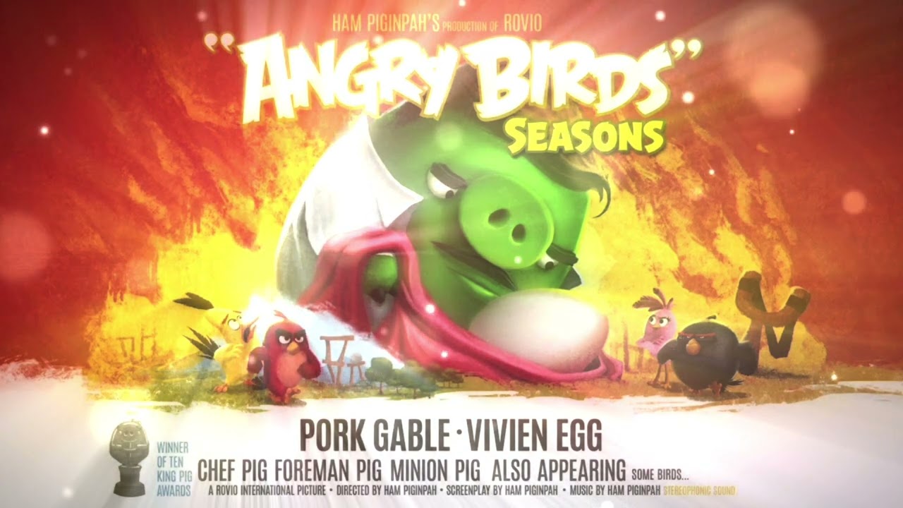 Angry Birds Seasons - Piggywood Тheme (slowed)