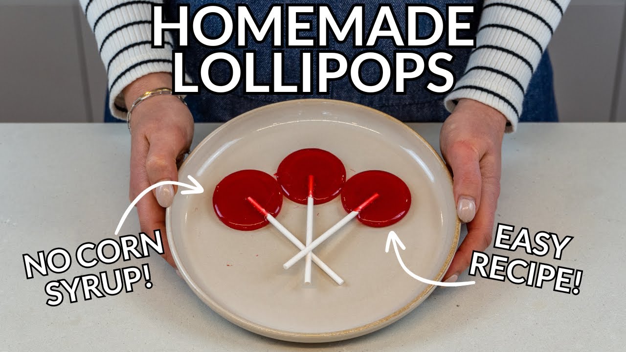 HOMEMADE Lollipops Without Corn Syrup (Easy Recipe!)