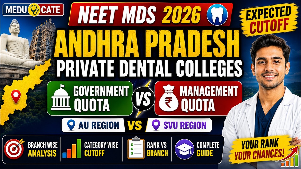 NEET MDS 2026 Andhra Pradesh Private College Expected Quota🔥Govt Quota & Mgmt Quota