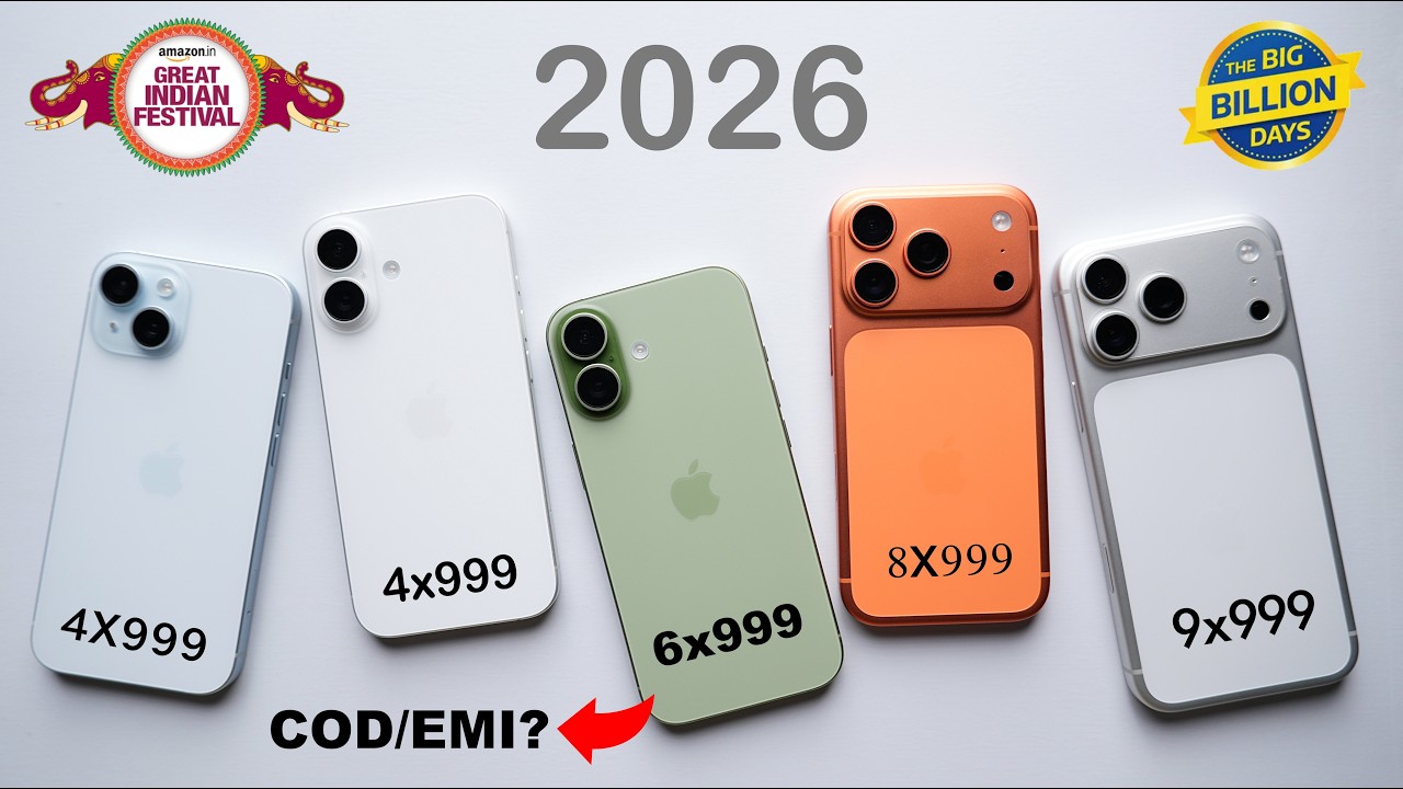 All iPhones Pricing in Flipkart Big Billion Days Sale 2026 🔥 - Things You Should Know!