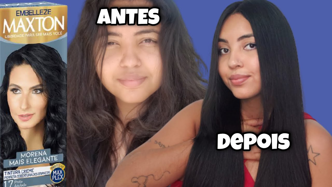 Pintei o cabelo SOZINHA | Maxton 1.7 - Preto azulado