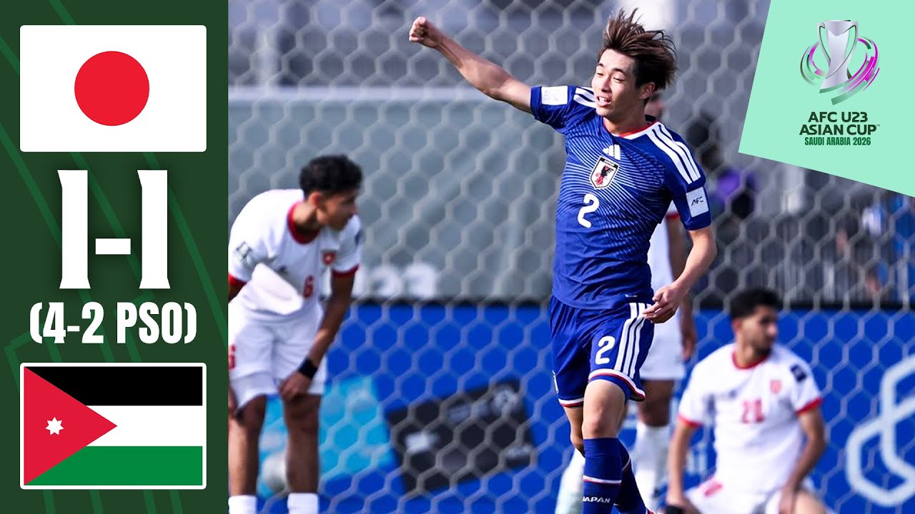 BIZZARE penalty shocks Jordan – Japan into semis! | Japan - Jordan | Highlights | AFC U23 Asian Cup™