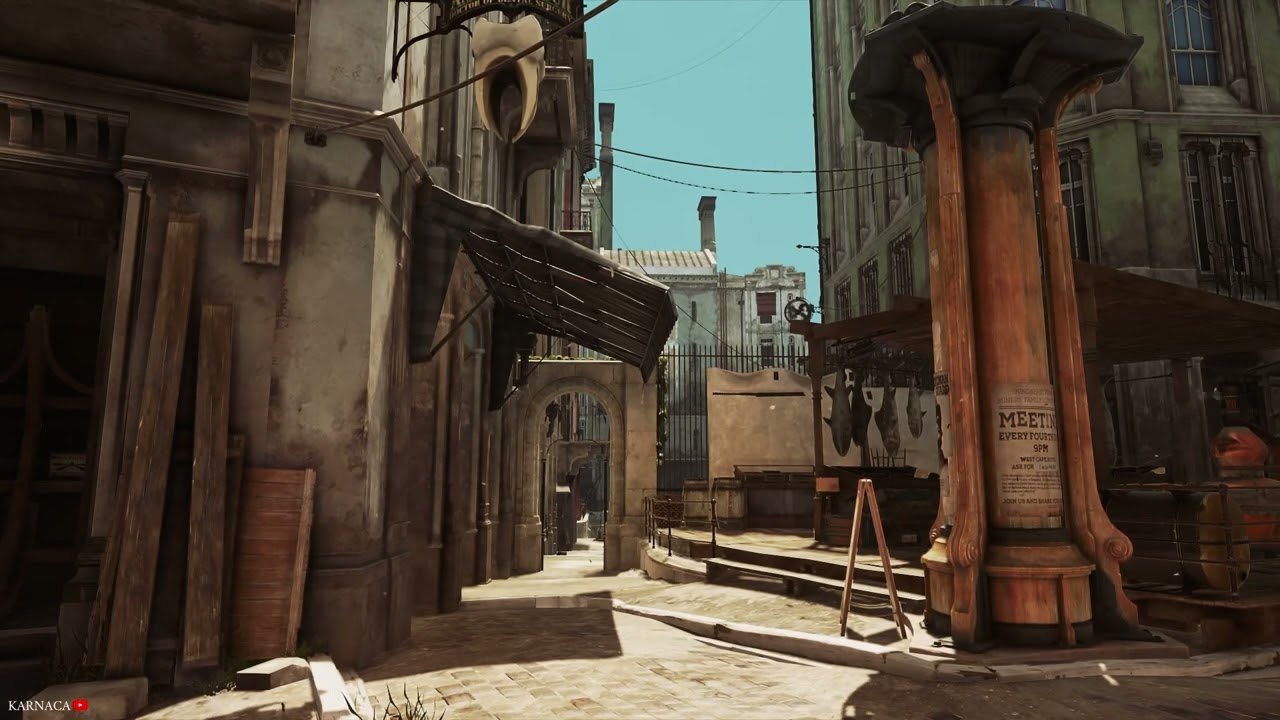Dishonored 2 (2016 ) - Shipyard Docks - Ambient Music / Ambience -  ASMR - Study with Dishonored- #1