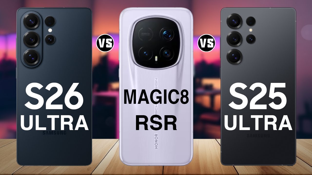 Samsung S26 Ultra vs Honor Magic8 RSR Porsche Design vs Samsung S25 Ultra – Ultimate Comparison