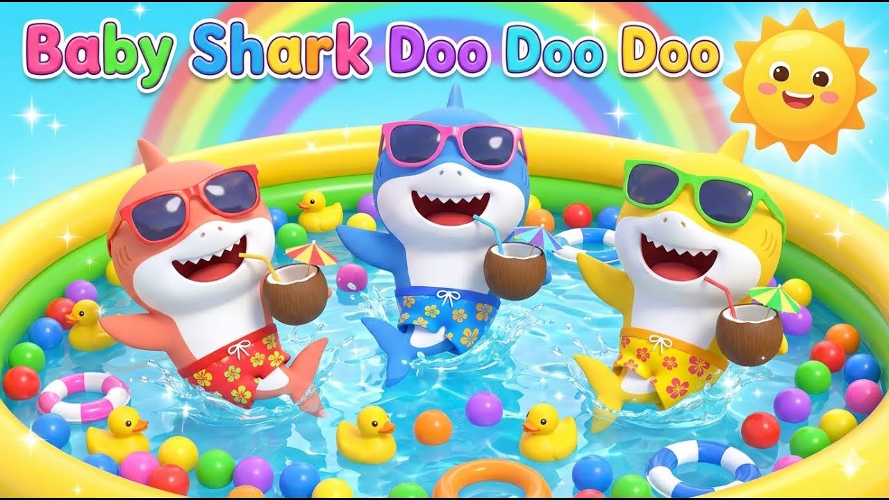 Baby Shark Doo Doo Doo 🦈🎵 | Веселая детская танцевальная песенка | Детские песенки #babysharkdance